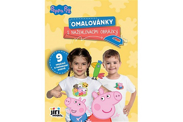 Omalovánky s nažehlovacími obrázky Prasátko Peppa