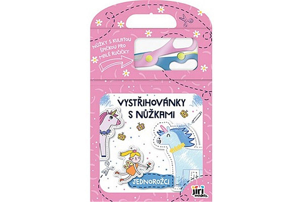 Vystřihovánky s nůžkami Jednorožci
