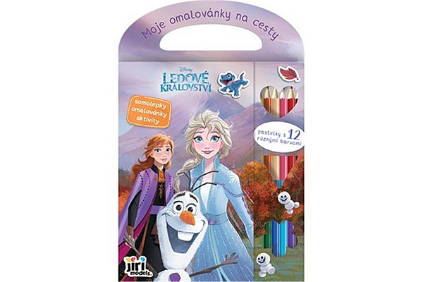 Moje omalovánky na cesty Ledové království