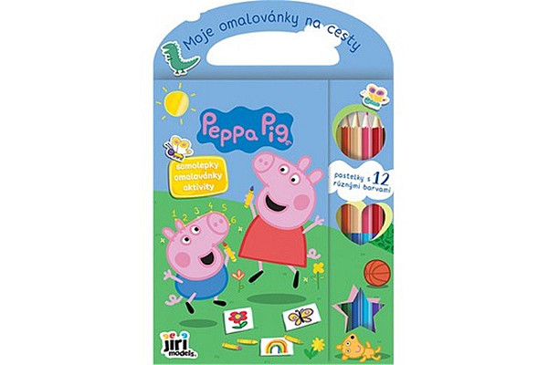 Moje omalovánky na cesty Prasátko Peppa
