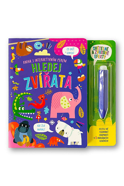 Kniha s interaktivním perem Hledej zvířata