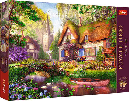 Puzzle Premium Plus Tea Time Dřevěná chata