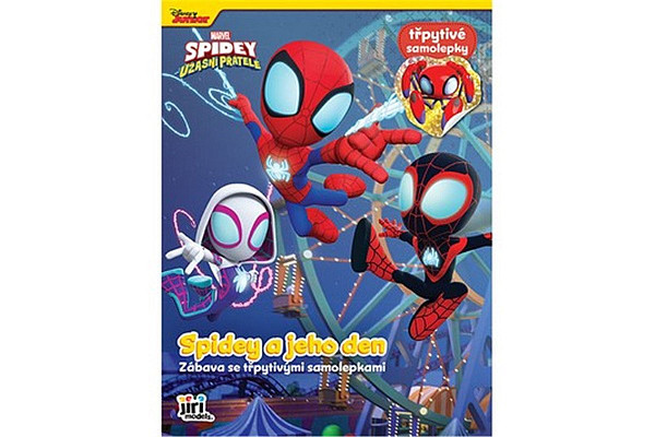 Zábava se třpytivými samolepkami Spidey