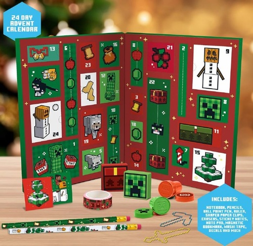 Adventní kalendář Minecraft Stationery 24 Day 2025