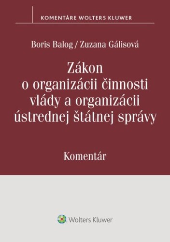 Zákon o organizácii činnosti vlády a organizácii ústrednej štátnej správy