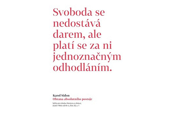 Obrana absolutního postoje - Publicistické a jiné texty z šedesátých let