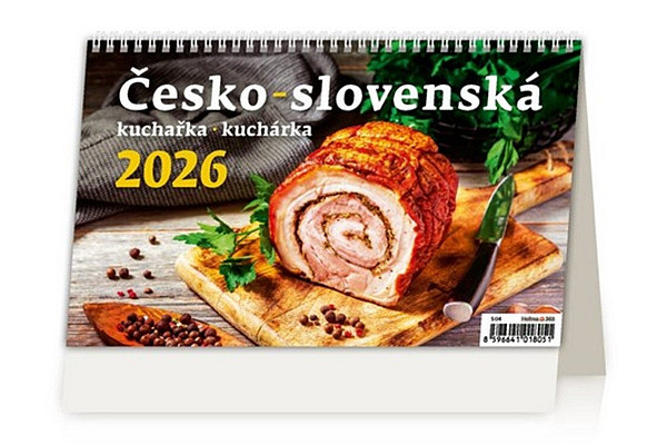 Česko-slovenská kuchařka 2026 - stolní kalendář