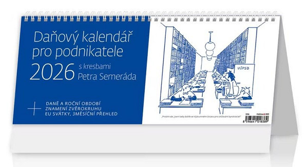 Daňový kalendář pro podnikatele 2026 - stolní kalendář