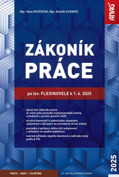 Zákoník práce po tzv. flexinovele k 1. 6. 2025 - sešit