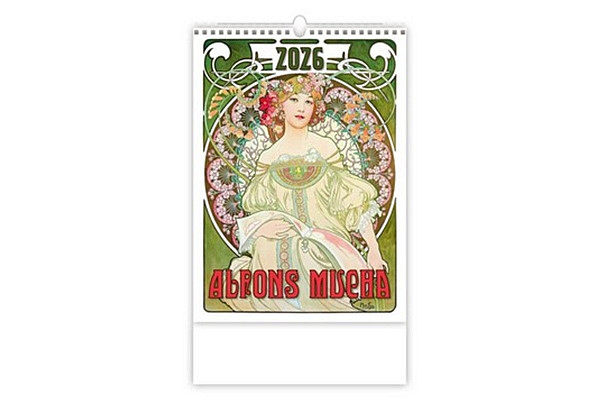 Alfons Mucha 2026 - nástěnný kalendář