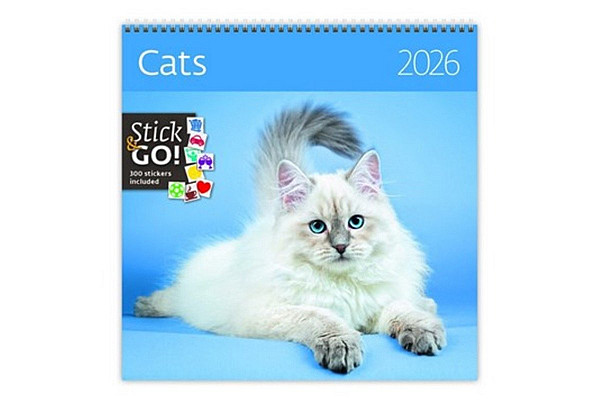 Cats 2026 - nástěnný kalendář