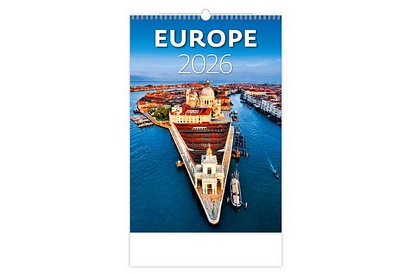 Europe 2026 - nástěnný kalendář