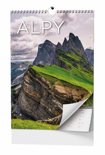 Alpy 2026 - nástěnný kalendář