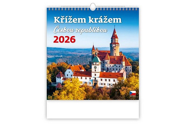 Křížem krážem Českou republikou 2026 - nástěnný kalendář