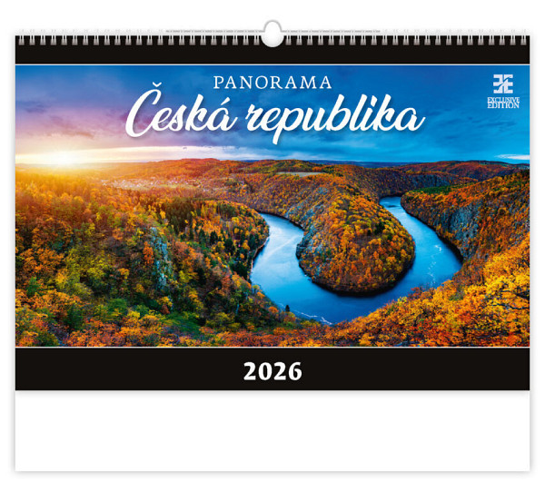 Panorama Česká republika 2026 - nástěnný kalendář