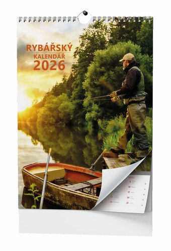 Rybářský kalendář 2026 - nástěnný kalendář
