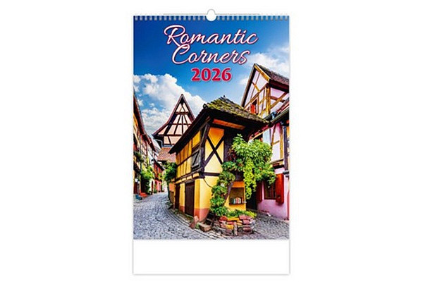 Romantic Corners 2026 - nástěnný kalendář