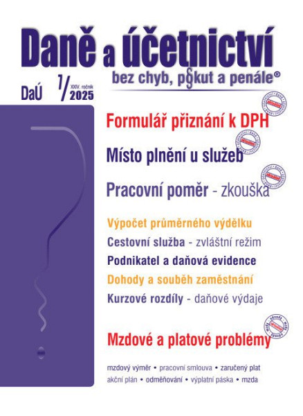 Daně a účetnictví bez chyb, pokut a penále