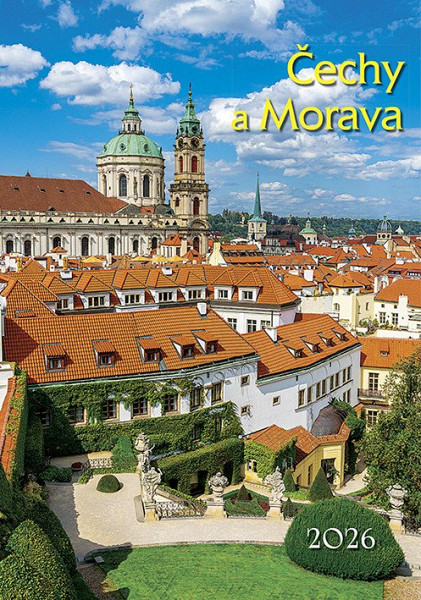 Čechy a Morava 2026 - nástěnný kalendář