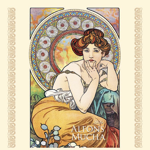 Alfons Mucha 2026 - nástěnný kalendář