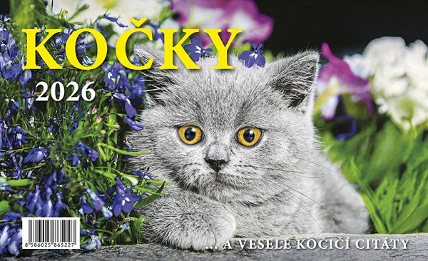 Kočky 2026 - stolní kalendář