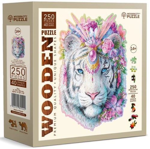 Dřevěné puzzle Mystický tygr 250 dílků
