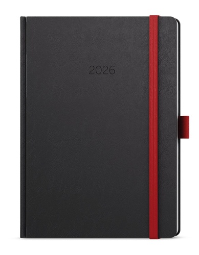 Denní diář 2026 David Nora A5 červená