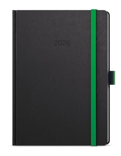 Denní diář 2026 David Nora A5 zelená