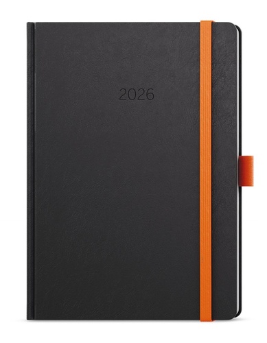 Týdenní diář 2026 Oskar Nora A5 oranžová