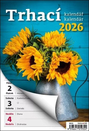 Týdenní trhací kalendář 2026 A5 - nástěnný kalendář