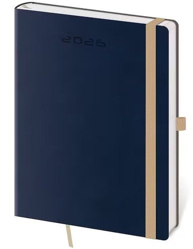 Týdenní diář 2026 B6 Flexies tmavě modrý s poutkem