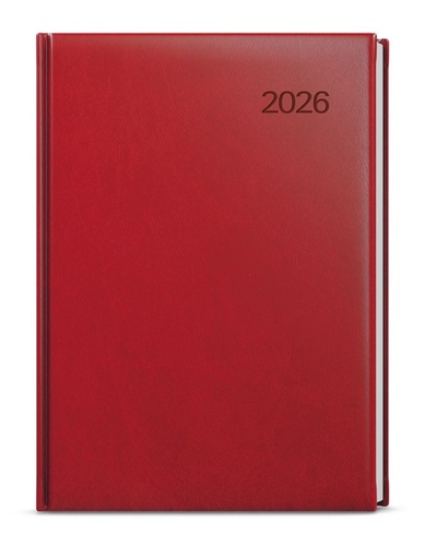 Denní diář 2026 David Vivella A5 bordó