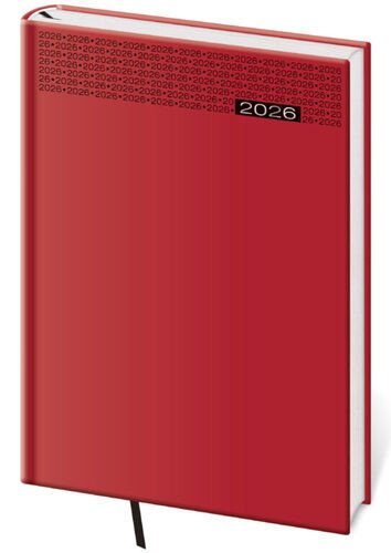 Týdenní diář 2026 B5 Gommato červený