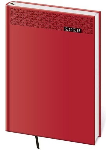 Denní diář 2026 A5 Gommato červený