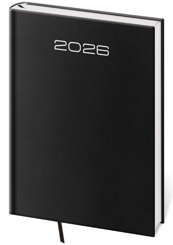 Týdenní diář 2026 B5 Old Karachi černý