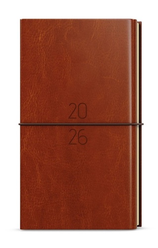 Týdenní diář 2026 Jakub Dueto kapesní hnědá