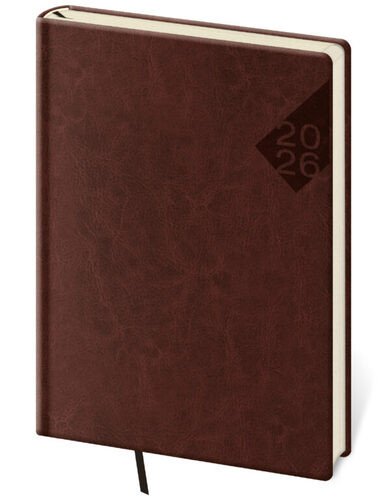 Týdenní diář 2026 A5 Nebrasca angl. červený