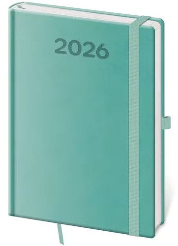 Denní diář 2026 A5 Print Pop světle zelený