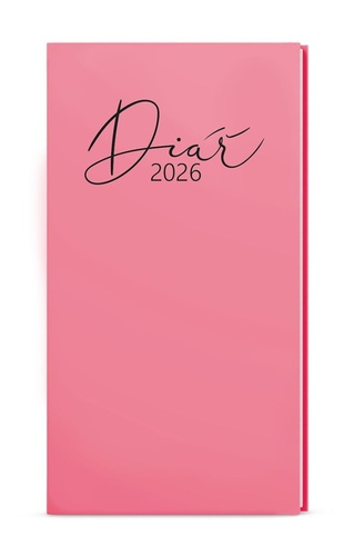 Týdenní diář 2026 Jakub Lamino Pastel kapesní růžová