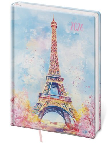 Denní diář 2026 A5 Vario Lyra Paris