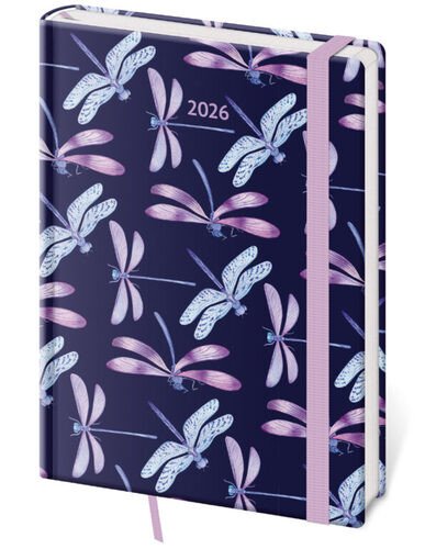 Týdenní diář 2026 A5 Vario Dragonfly s gumičkou