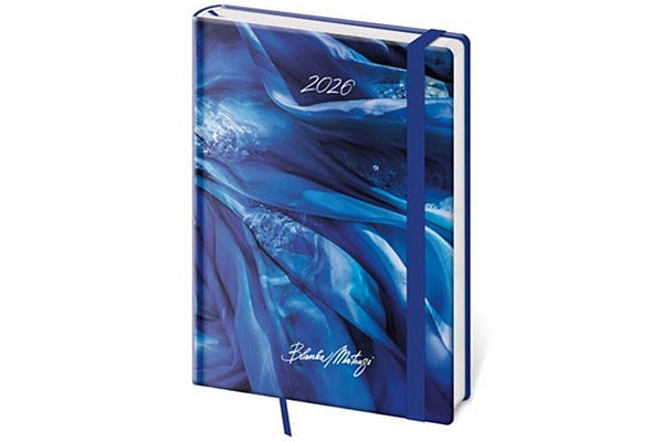 Týdenní diář 2026 A5 Vario Matragi Blue s gum