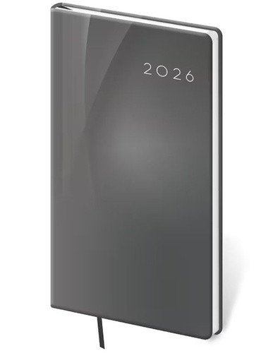 Kapesní diář 2026 Vario Grey design