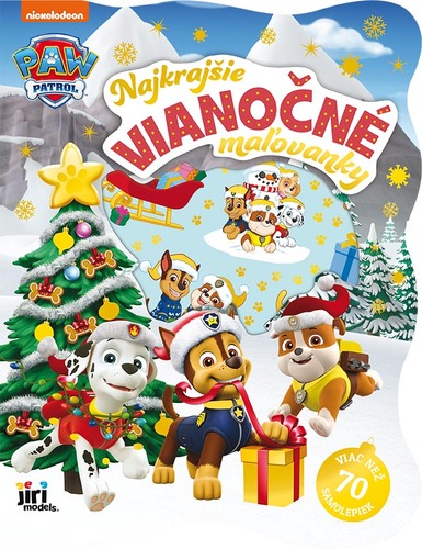 Najkrajšie vianočné omaľovánky so samolepkami Tlapková patrola