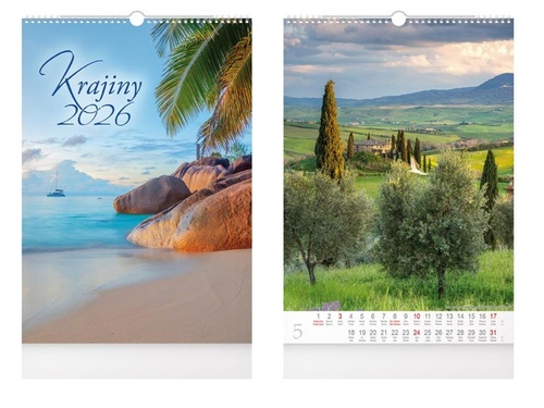 Krajiny 2026 - nástěnný kalendář