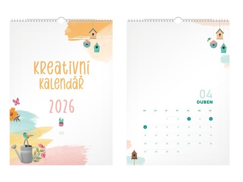 Kreativní kalendář 2026 - nástěnný kalendář