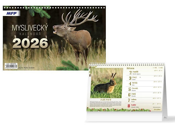 Myslivecký kalendář 2026 - stolní kalendář