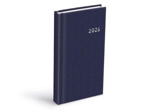 Diář 2026 D802 PVC dark blue 90x170mm