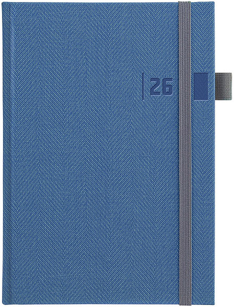Týdenní diář 2026 Tweed modrý