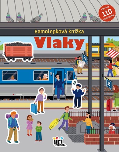 Samolepková knižka Vlaky
